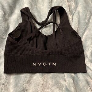 Black NVGTN sports bra